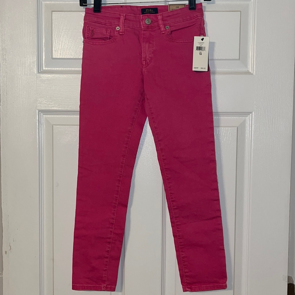 NWT Polo Ralph Lauren Tompkins Skinny Jeans girls 10